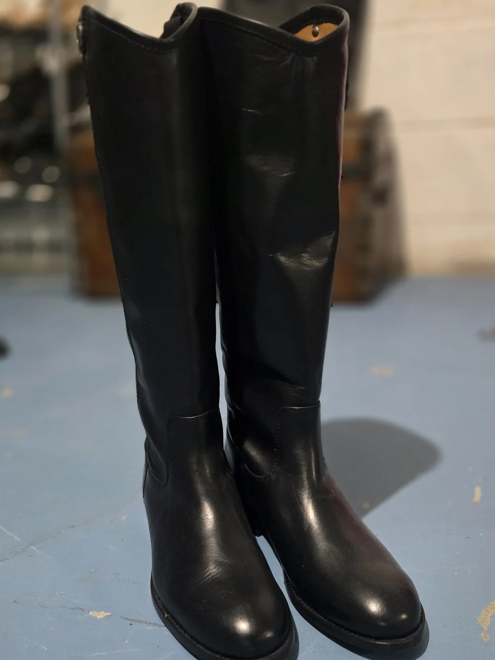Frye Classic Tall Leather Riding Boot - Black